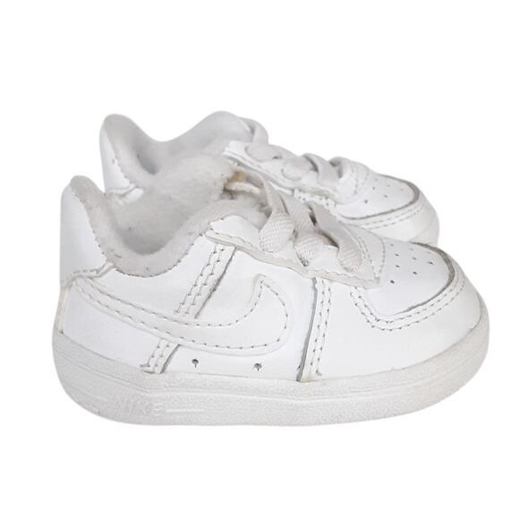 Nike Air Force 1 Baby Crib Shoes White Booties Baby 1C Slip On Basketball Shoes - Picture 2 of 7
